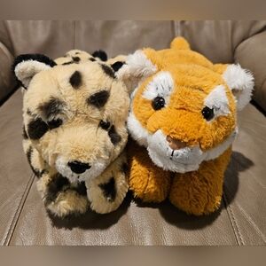 FAO Schwarz Leopard and Tiger Plushies